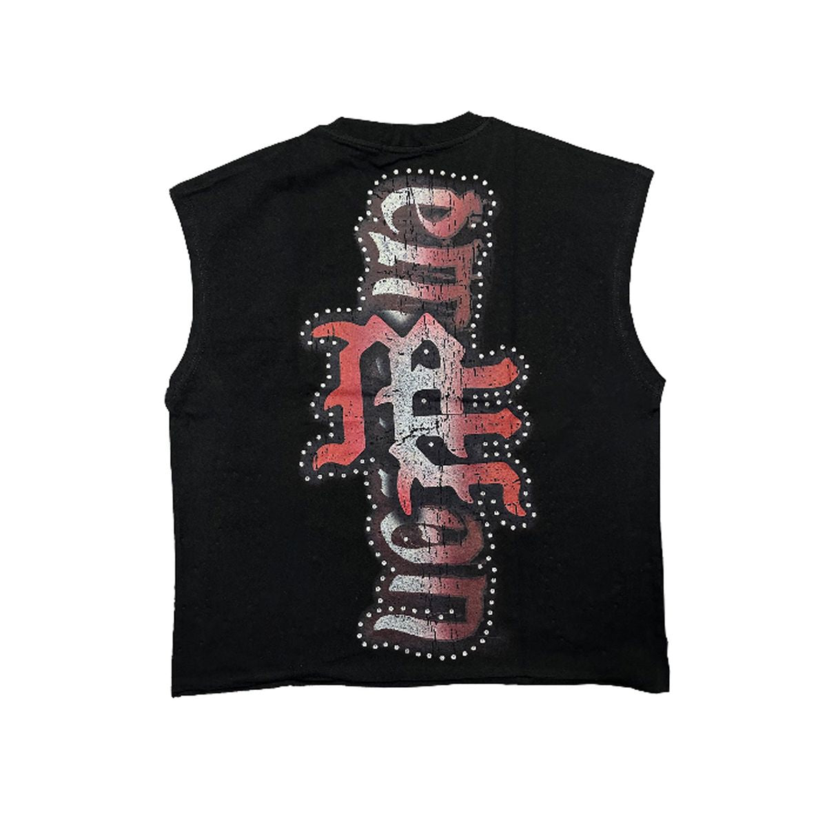 Mixed Emotions - Angel Sleeveless Black Tee