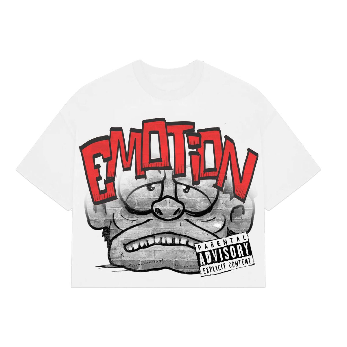 Mixed Emotions Shirt - White Monster