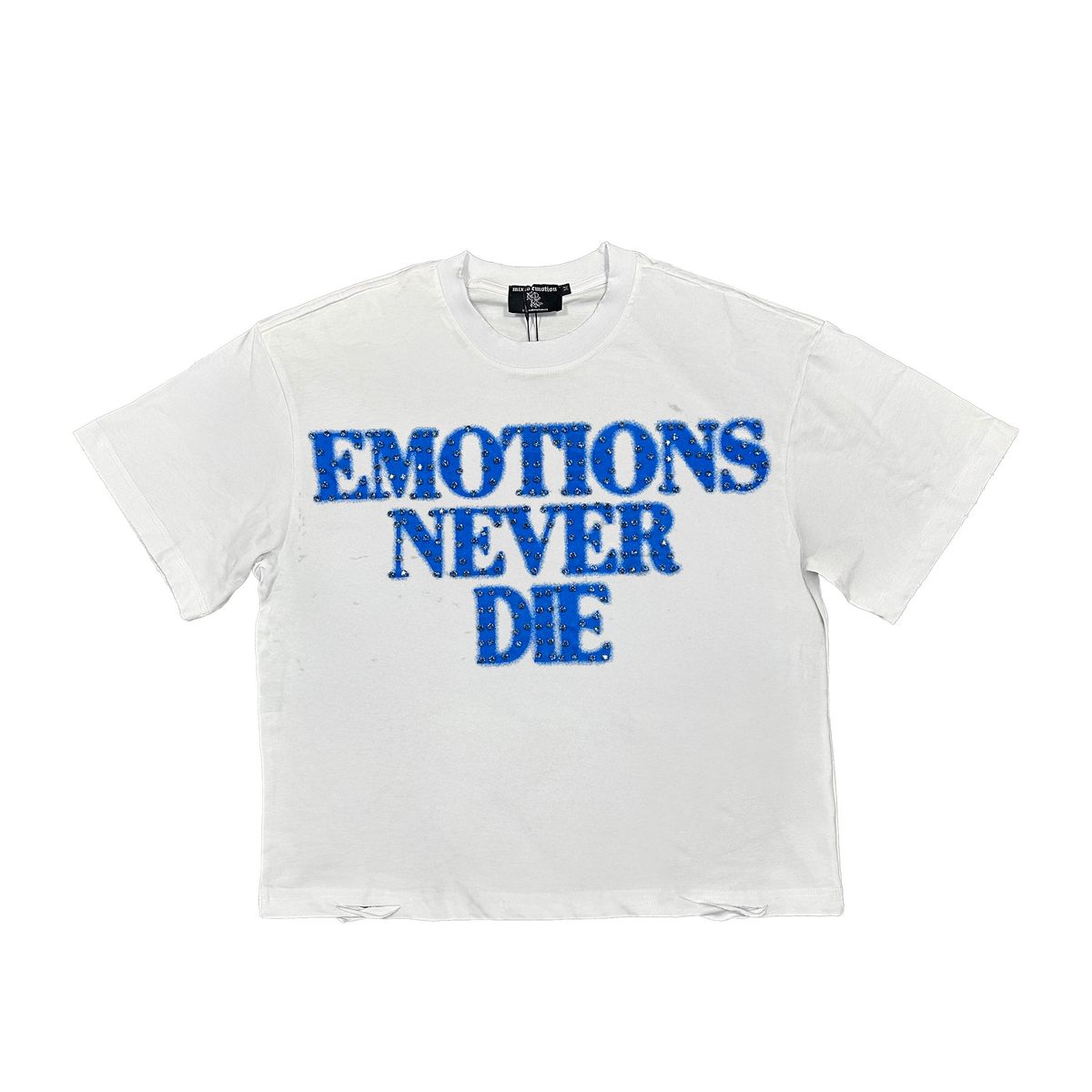 Mixed Emotions Shirt- Emotions Never Die Blue