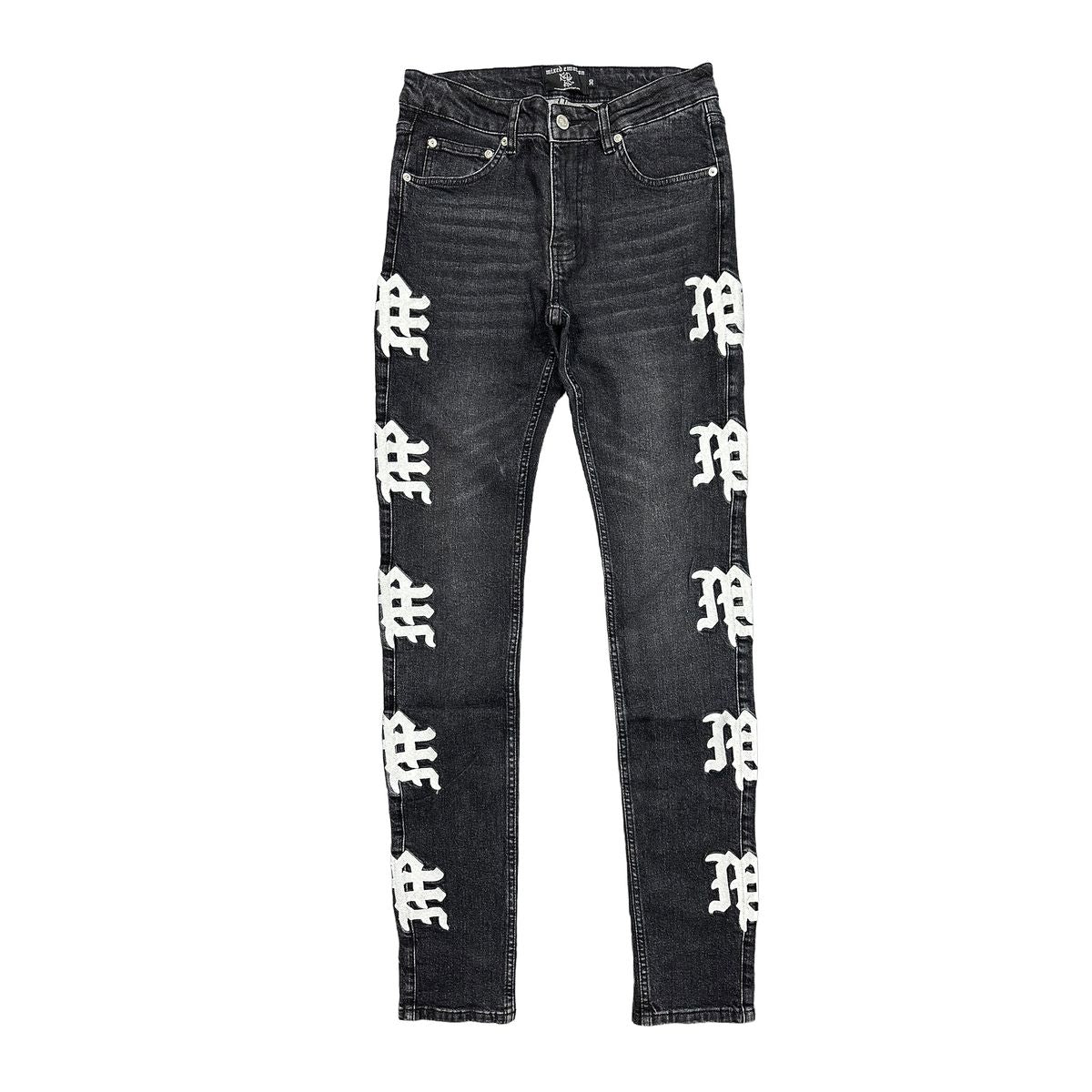 Mixed Emotions - Jeans Monogram Denim Black Wash