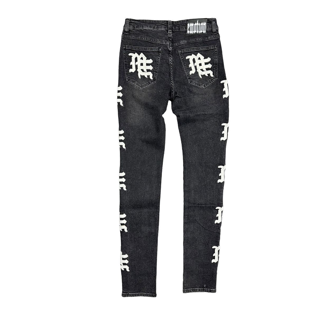 Mixed Emotions - Jeans Monogram Denim Black Wash
